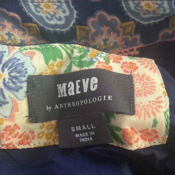 Anthropologie Maeve Ondine Maxi Dress Sz S Floral Cottagecore Feminine - Picture 6 of 7